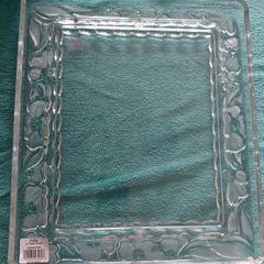 Marquis by Waterford Crystal Floral Crystal Glass Picture Frame.