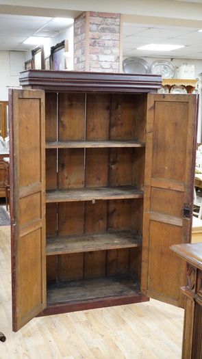 Antique Pine Pantry Cupboard / Food Press