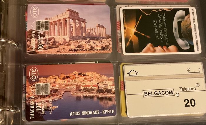 Various 90's call cards from Germany, Netherlands, Israel, Belgium, Malta, Caribbean , Greece, Italy