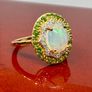 Silver ring with Ethiopian Opal Image 10