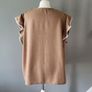 Shein brown blouse w/white trim, Size 2XL / UK20, Brand new Image 4
