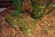 Glass Water Jug, Glasses &amp; Vase.