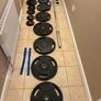 Best Urethane (superior To Rubber) Olympic Trigrip Weights Set + 20kg Barbell + Extras! Image 3