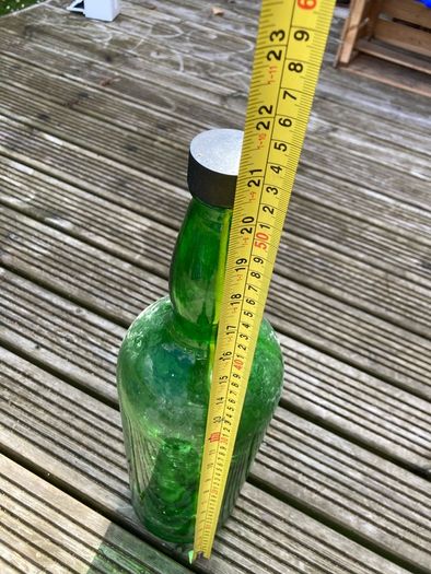 Large Green Glass Bottle