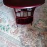 Vintage 1970's Mahagany oval occasional table with magazines storage Image 3