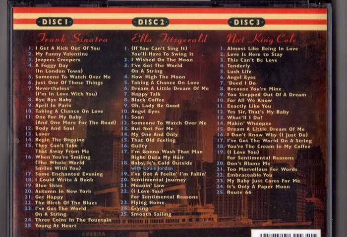 American Songbook - Sinatra, Fitzgerald And Cole (triple Cd)