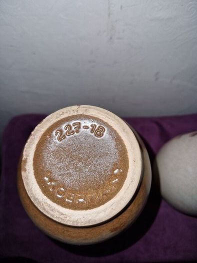 Matching pair of West German vases