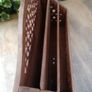 wooden desk tidy, vintage desk organizer, letter rack Image 5