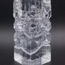 Vintage Ingrid Glasshutte Crystal Ice Block Vase Image 4