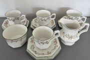 Tea Cups Saucers Plates Sugar Bowl Jug