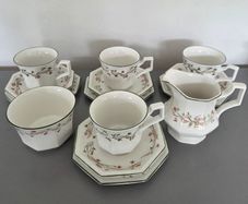 Tea Cups Saucers Plates Sugar Bowl Jug