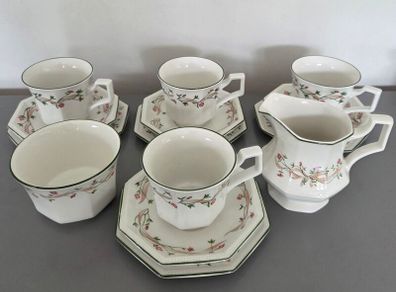Tea Cups Saucers Plates Sugar Bowl Jug