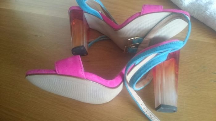 Summer Pink and Green ASOS High Heels(Size:6)