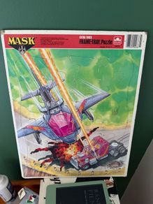 m.a.s.k tray frame 1985 vintage puzzle