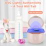 Portable Dummy Steriliser, Mini UV-C Sanitizer Box for Pacifier, 99.99% Sterilization in 3 Mins, USB-C Rechargeable, Mini Sterilizer Box for Baby Pacifier, Bottle Nipples and More Image 5