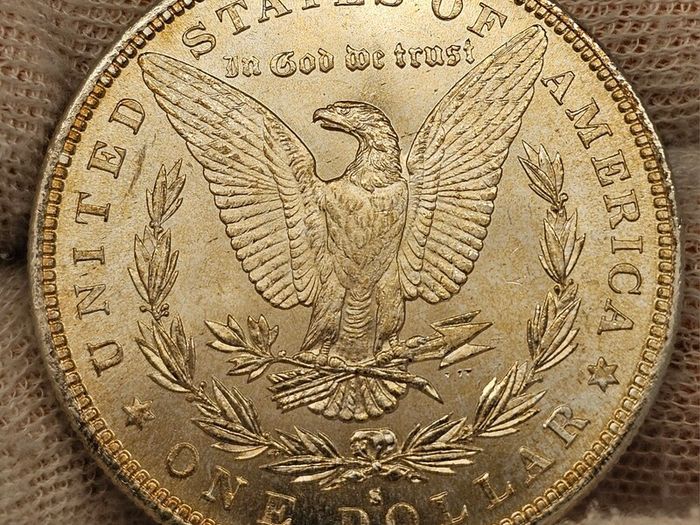 USA United States Silver 1882 S Morgan Dollar Beautiful Uncirculated Lustrous Superb!