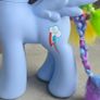 8 inch Rainbow Dash Styling Large braided Hair Brushable 2013 HTF MLP G4 My Little Pony Image 8