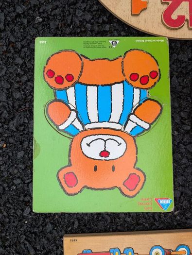 Wooden number toys