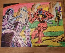 Vintage Marvel Jigsaw 1978 -Captain Britain - Very rare