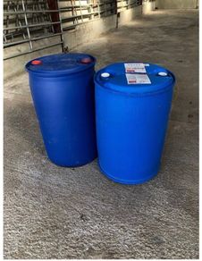 Blue Plastic Barrels