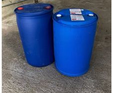 Blue Plastic Barrels