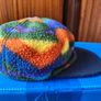 Vintage multycoloured beanie hat. Image 4