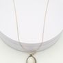 Vintage 925 Sterling Silver Italian Mother of Pearl Necklace Image 5