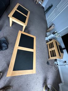 Corner tv unit, coffee tables