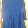 Missguided blue lace long sleeve flared dress girl's age 14 Postage included Image 2