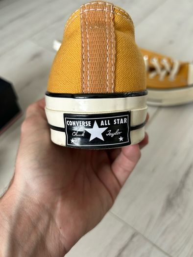 Mens mustard Converse shoes (UK 10)
