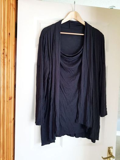 Brown Top/Cardigan- Size 14
