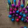 48 Mini Christmas tree decorations colored Image 4