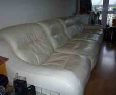 4 seater leather sofa