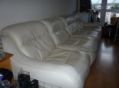 4 seater leather sofa