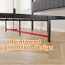 King Size Bed Frame with Storage Headboard, Metal Upholstered Platform Bed Frame King Image 8