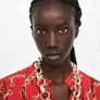 ZARA red chain print shirt dress S Image 7