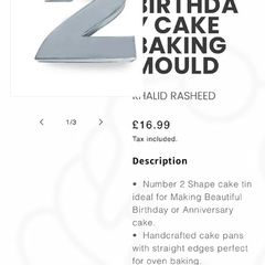 Cake tin. Large number 2