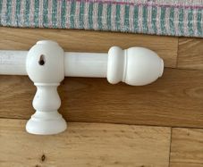 2x Curtain poles 200cm and 240cm x 38mm
