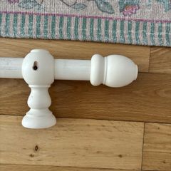 2x Curtain poles 200cm and 240cm x 38mm