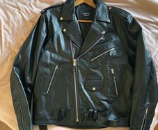 Infinity real leather biker jacket 3XL XXXL brand new with tags