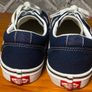 Vans Off The Wall Ward Boys Navy Canvas Trainers UK5 EUR38 Image 8