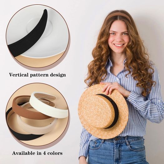 Brand New Pack of 4 wide hairbands for women