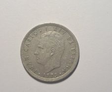 Spain 5 pesetas coin