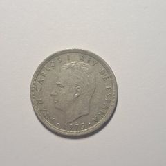 Spain 5 pesetas coin