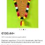 Elephant caparison, 40inch to 20inch, Handmade, Wall Decor, Nettipattam Kerala elephant decoration wall mount Image 2