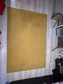 Mustard yellow rug - 150cm x 190cm