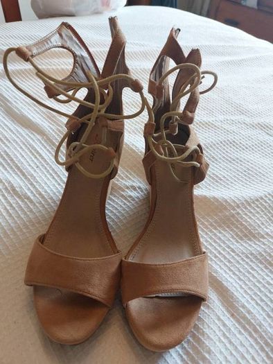 Camel Suede Sandals
