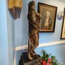 Bronze.  Beautiful Large statue of Virgil after Jules Dalou. Early 20th Century. Image 4
