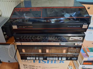 fisher sanyo turntable radio studio standard tac m20