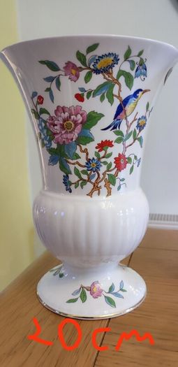 2XAynsley Trumpet Vase (large) - Pembroke Aynsley Fine Bone China Porcelain Made in England Pembroke Pattern Collectable Gift Vintage